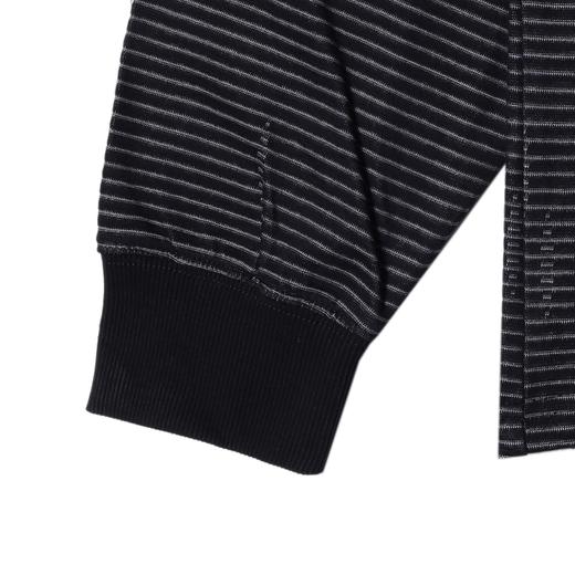 8616SDSA男士秋冬新款痞帅男装韩版撞色条纹套头圆领卫衣百搭宽松上衣 商品图4