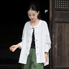 雀说棉麻女装新品复古盘扣新中式衬衫女宽松文艺国风禅意茶服上衣AL3391 商品缩略图2