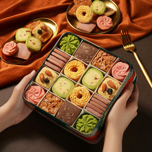 【唐风曲奇礼盒】皇家尚食局高端黄油曲奇饼干礼盒新年送女友圣诞节礼物零食大礼包 商品图3