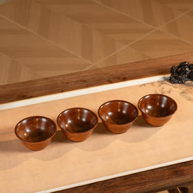 黄花梨整挖碗成套（一套四只）