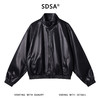 58803SDSA男士秋冬新款痞帅男装潮牌高街拉链立领皮衣夹克百搭时尚外套 商品缩略图1