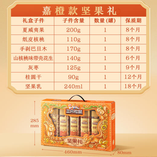 三只松鼠 罐装坚果礼_嘉橙礼（DSP）/++/1075g 商品图7