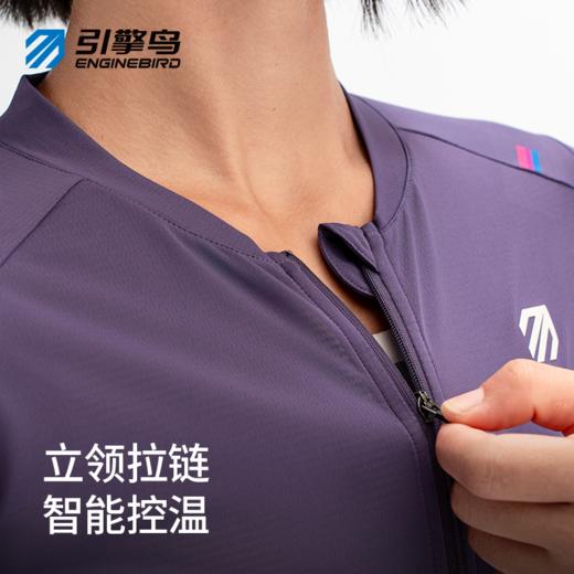 引擎鸟女款半开襟运动长袖T恤速干吸湿排汗马拉松跑步上衣 商品图3