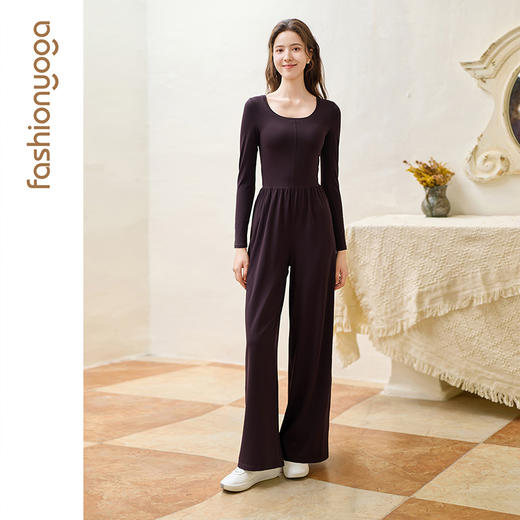 凡圣瑜伽长袖休闲连体阔腿裤 FC15959 商品图9