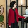 西子/红玺新中式100绵羊毛盘扣中国红上衣/WTHJ111 商品缩略图2