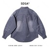 C5022SDSA男士秋冬新款痞帅男装时尚韩版做旧纽扣翻领牛仔长袖衬衫百搭 商品缩略图5