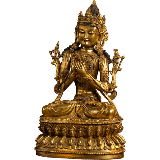 清	铜鎏金弥勒菩萨 商品图5