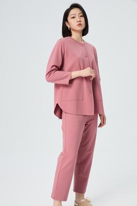 水淼大码女装2025秋新款超显瘦针织开衫1441