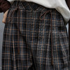NEELLY纳俪商场同款秋冬新款复古格纹休闲裤女直筒松弛感百搭长裤N25091H01148 商品缩略图2