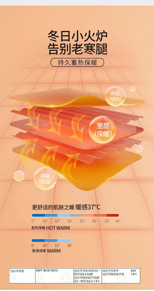 Bimilie蓓米莉打底袜合集！10A抗菌，光蓄热检测报告。 袜子成分好，分段式微压[强]显瘦又保暖，抗起球，好搭配。【品牌直发】 商品图6