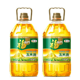 福临门黄金产地非转基因压榨玉米油5L*2桶