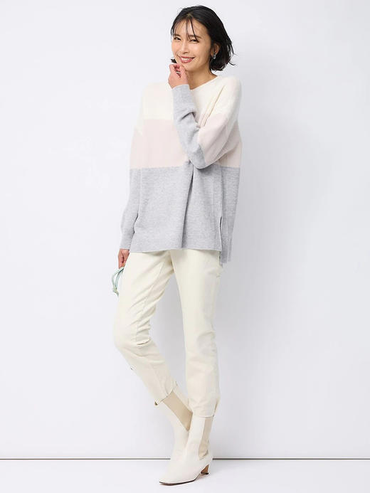 23区日系春季通勤修身款棉混纺微弹水洗牛仔长裤铅笔裤商场同款 商品图2