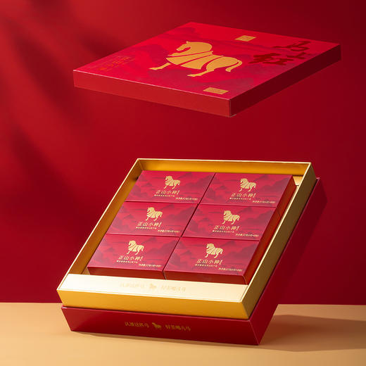 八马茶业 | 正宗武夷原产正山小种红茶马上红高端茶送长辈礼盒装192g 商品图2
