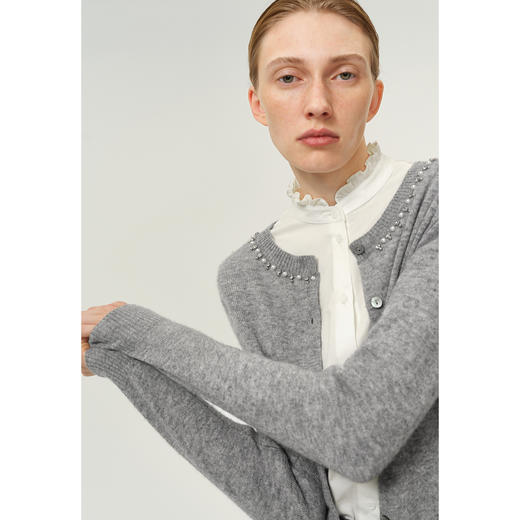 【商场同款】伊芙丽冬毛衫开衫1FA231263 商品图2