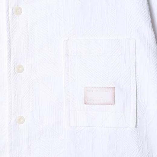 12495SDSA男士秋冬新款痞帅男装潮牌纯色纹理感提花翻领长袖衬衫百搭 商品图3