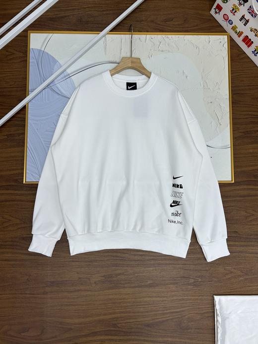 秋冬新款NK圆领圆领休闲套头卫衣耐克加绒卫衣男女情侣同款 商品图2