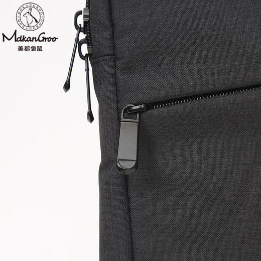 美都袋鼠通勤公文手提包男女通用商务电脑包MDXXB4008-A/H MDXXB4008-A 黑色 15.6英寸 11.4寸 商品图3