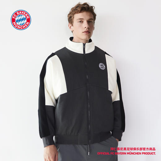 【官方正版】拜仁足球俱乐部丨秋冬新款拼色棉夹克保暖外套 商品图3