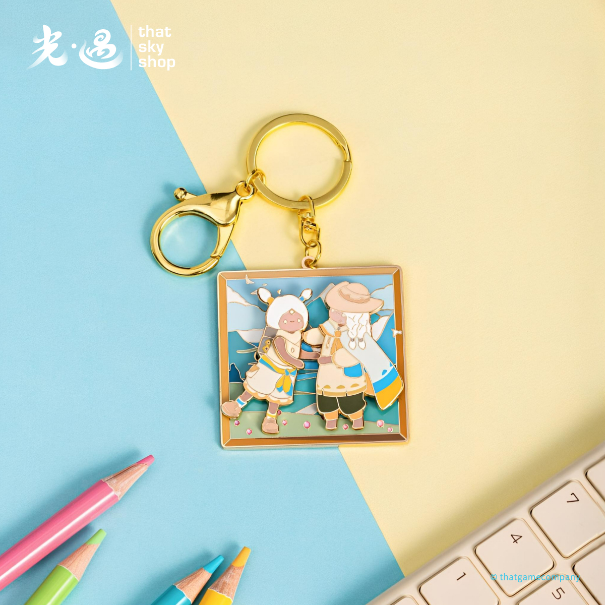 追忆拾光钥匙扣