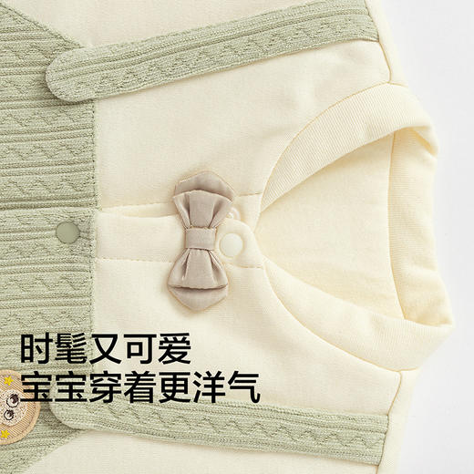 巴拉巴拉婴儿连体衣男女童哈衣爬服夹棉2025新款 商品图3