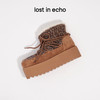 lost in echo2025秋冬新款时尚拼接针织短款超轻厚底增高雪地靴女 商品缩略图0