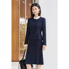 米思阳2026春季新款知性气质时尚修身立裁圆领单排扣短外套+高腰鱼尾半身裙4534/4533 商品缩略图0