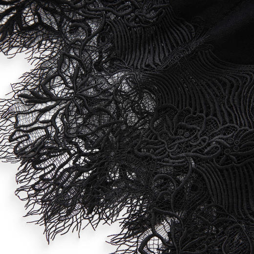 「高货wl」全新升级【铂金会员293/天猫389/差价96】(00817)洛诗琳法式镂空蕾丝拼接羊毛开衫2025秋季百搭针织外套女 商品图3