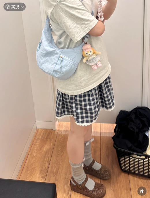 NZ520-lulu｜Slouchy 斜挎运动牛角包小号（EJ*MM） 商品图2