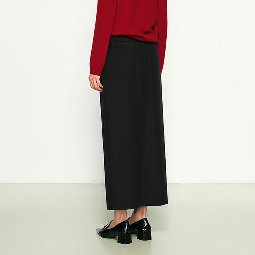 NEELLY纳俪商场同款秋季新款优雅时尚半身裙女垂感百搭修饰中长款N25094E04630 商品图1