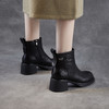 ZM 258683马丁靴复古厚底粗跟法式短靴 商品缩略图2