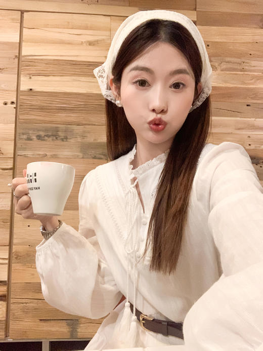 <曾小咸推荐>限时折扣【甜系下午茶】流苏系带连衣裙 今天秒杀价89！！ 商品图5