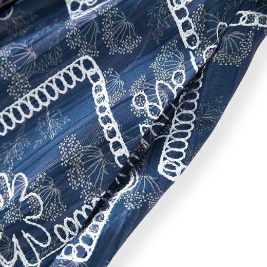 「高货wl」全新升级【铂金会员349/天猫469/差价120】(95649)洛诗琳重工刺绣盘花连衣裙2025秋季气质收腰系带显瘦A字裙 商品图2