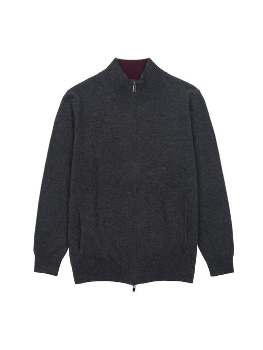 「2色可选」100%小山羊绒Baby Cashmere12针立领开衫 商品图0