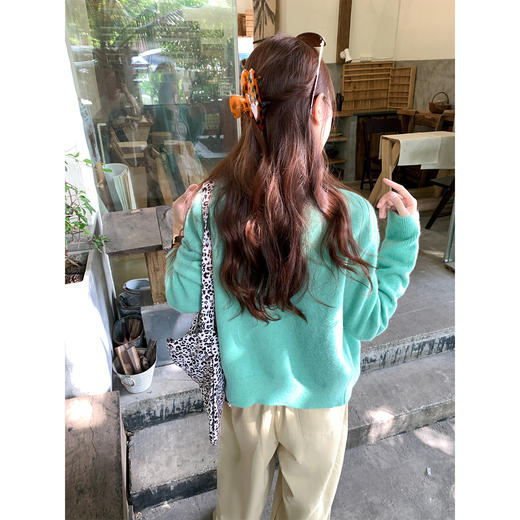 <曾小咸推荐>绿色针织衫休闲裤套装【预售款，预计3-15天发货】 商品图4