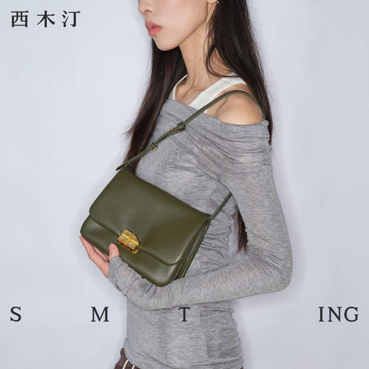 5719西木汀 奶酪布丁 小方包2025新款单肩包女士百搭斜挎包包小型RJ023 商品图1