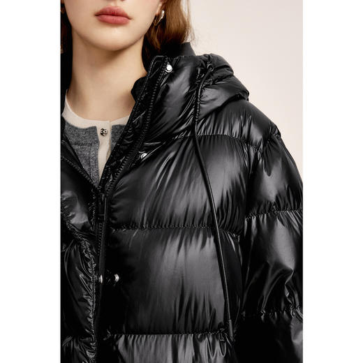 【商场同款】诗凡黎90鸭绒连帽中长羽绒服2024冬新款女3FB780141 商品图3