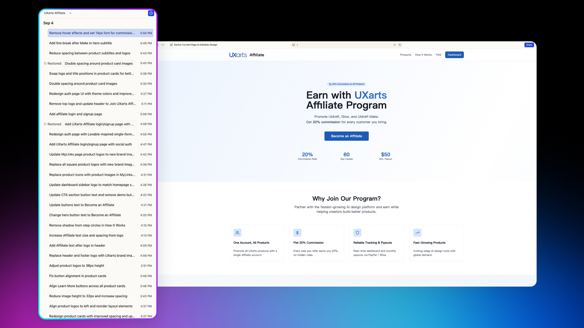 Glow version management demo