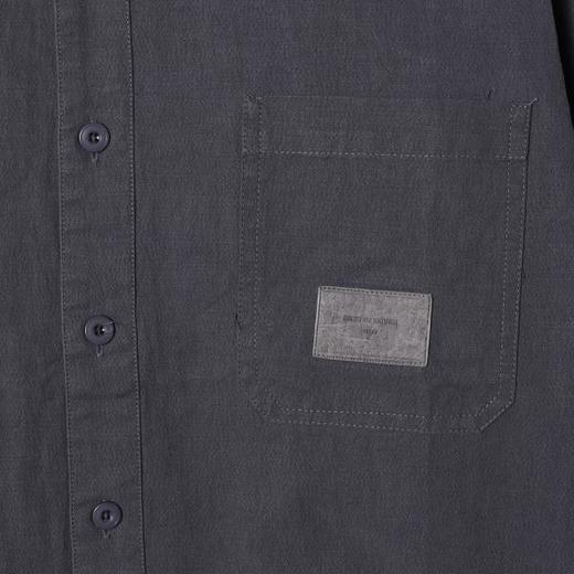 SDSA男士秋冬新款痞帅男装韩版休闲纯色口袋纽扣翻领长袖衬衫百搭 商品图3