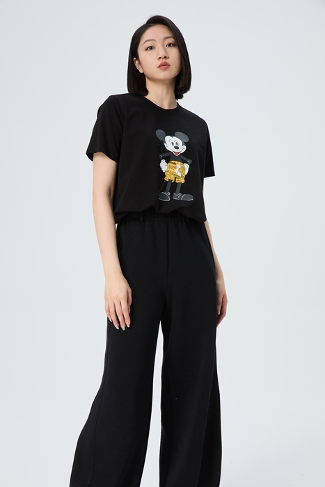 水淼2025秋新品时尚休闲印花T恤1554