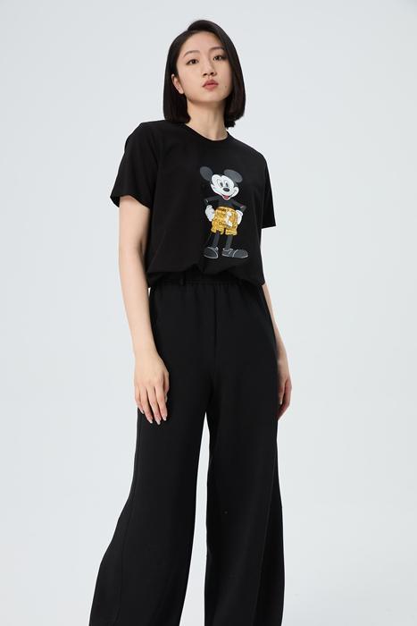 水淼2025秋新品时尚休闲印花T恤1554 商品图0