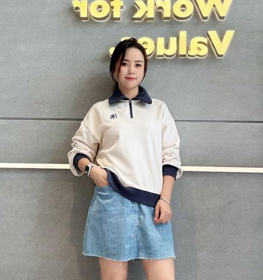 佐丹奴女装25年商场同款拉链翻领卫衣05325621 商品图0