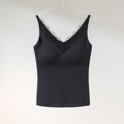 西子/【裸感莱卡】百搭拼蕾丝带胸垫打底背心吊带内衣/NYWY023 商品图3
