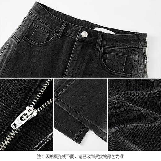 【商场同款】CNT5970 “ 擦色牛仔 ” 手工擦色，时髦又显瘦 横向渐变新颖好看视觉显瘦 牛仔裤 商品图4