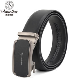 美都袋鼠（MDKANGROO）时尚男士皮带商务腰带情人节纯牛皮实用精致MD310AM204-DA-M2 黑色 带身125cm