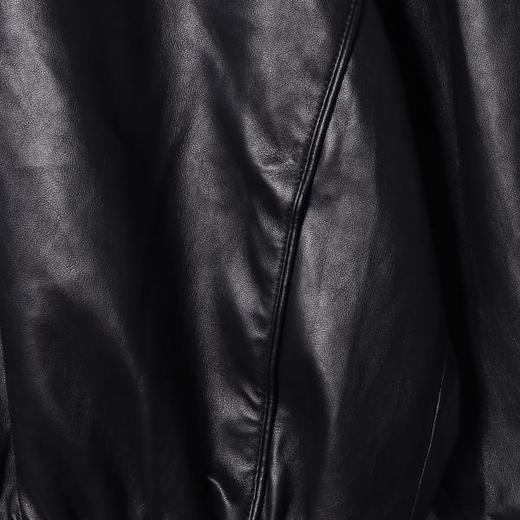 58803SDSA男士秋冬新款痞帅男装潮牌高街拉链立领皮衣夹克百搭时尚外套 商品图3