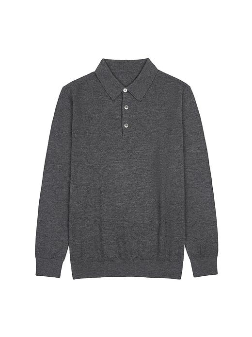 「2色可选」100%超细小山羊绒Baby Cashmere18针Polo针织衫 商品图0