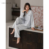 可人儿春秋季带胸垫泡泡绵女士长袖长裤睡衣可外出小众家居服套装 商品缩略图3