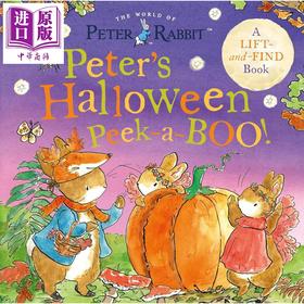 预售 【中商原版】彼得兔 万圣节躲猫猫 Peter Rabbit Peters Halloween Peek-a-BOO 英文原版 幼儿纸板书 翻翻书 图画书 进口童书