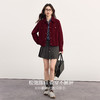 【09/26新品】熙世界复古安哥拉红灯芯绒短外套女士秋冬松弛感落肩翻领夹克上衣 商品缩略图2