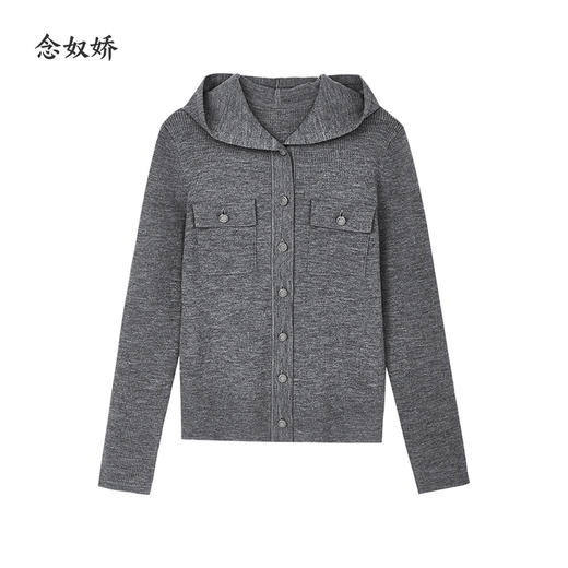 【商场同款】CNR5917 “ MIU系学院开衫 ” 减龄学院风，罗纹针法显瘦藏肉 超细羊毛纱线软糯舒适 商品图8